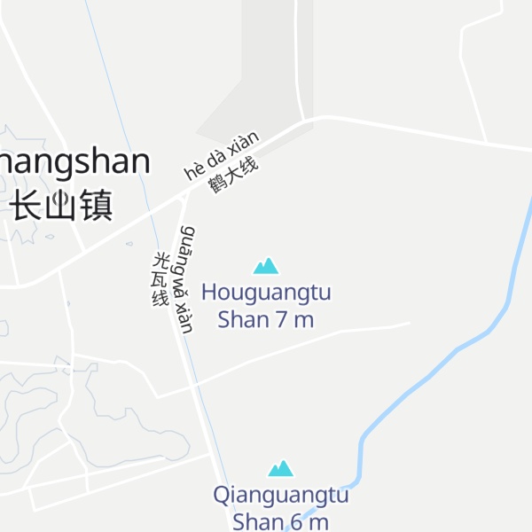 Map of Houguangtu Shan