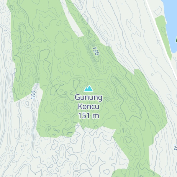 Map of Gunung Koncu