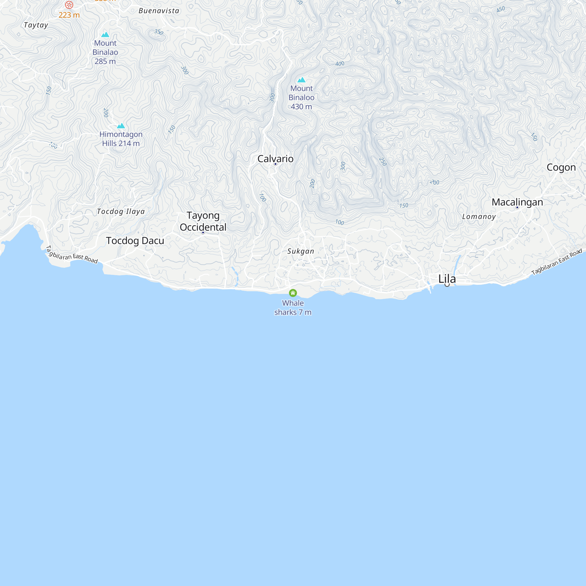 Whale sharks map