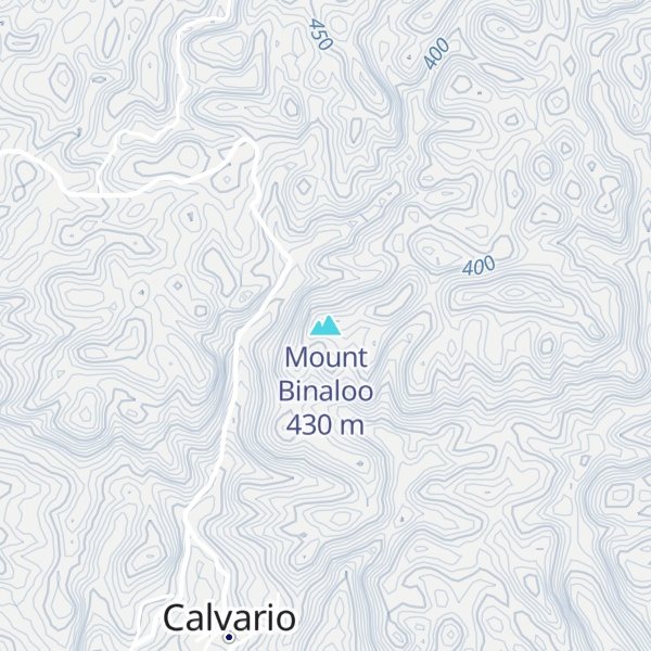 Map of Mount Binaloo