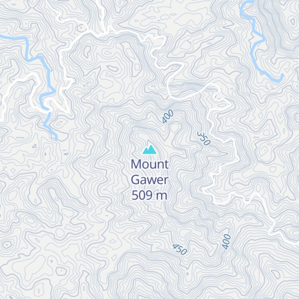 Map of Mount Gawer