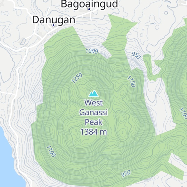 Map of West Ganassi Peak
