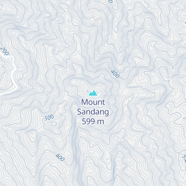 Map of Mount Sandang