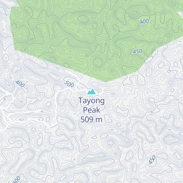 Map of Tayong Peak