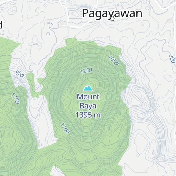 Map of Mount Baya