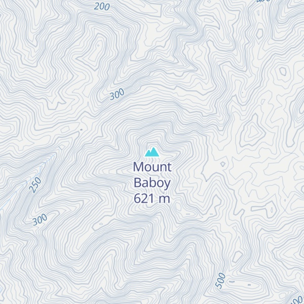 Map of Mount Baboy