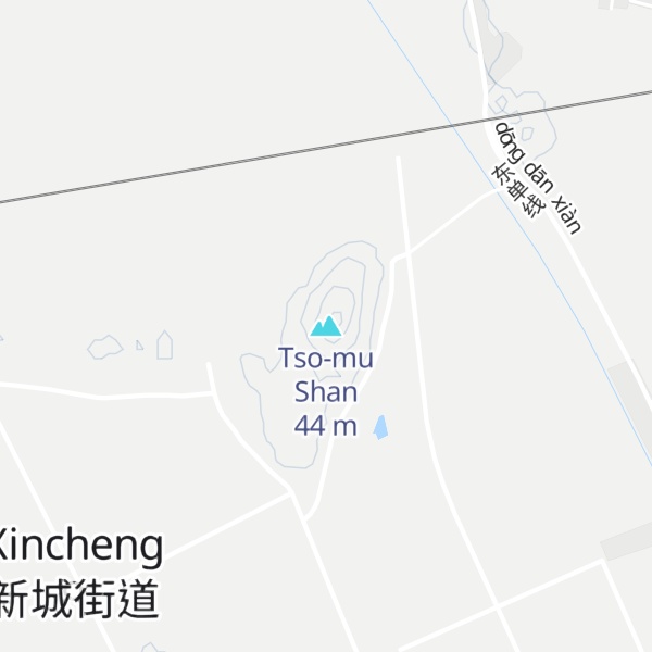 Map of Tso-mu Shan