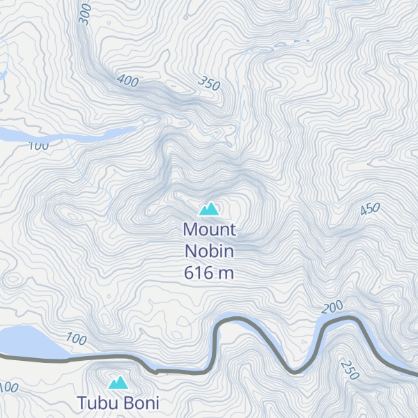 Map of Mount Nobin