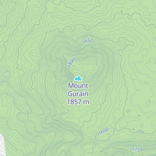 Map of Mount Gurain