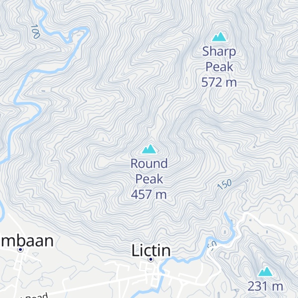 Map of Round Peak