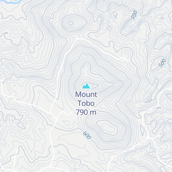 Map of Mount Tobo