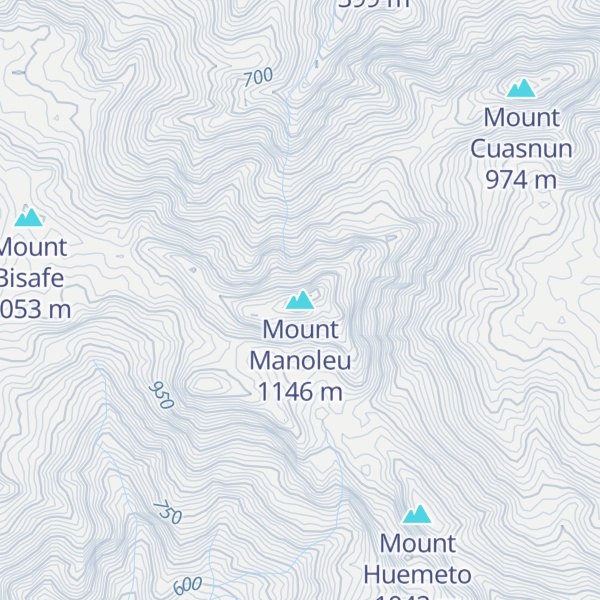 Map of Mount Manoleu