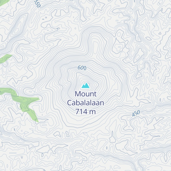 Map of Mount Cabalalaan
