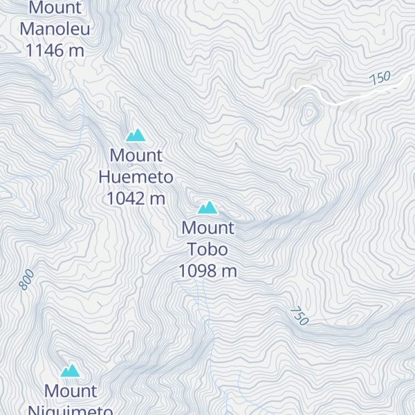 Map of Mount Tobo