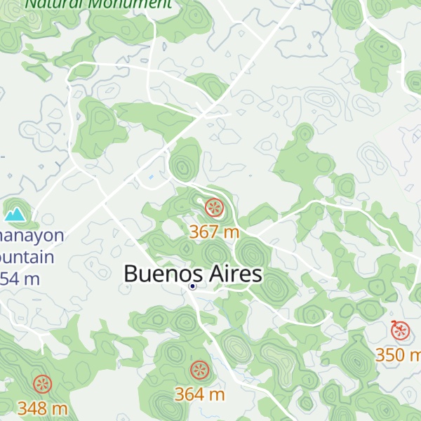 Map of Chocolate Hills