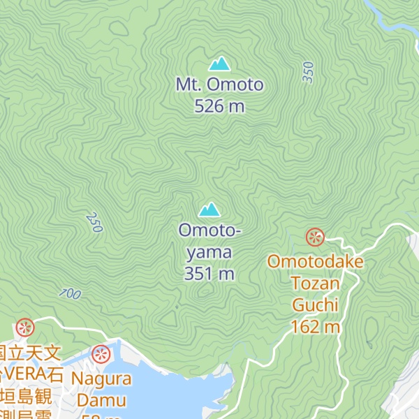 Map of Omoto-yama