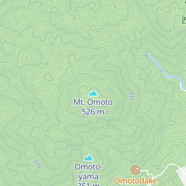 Map of Mt. Omoto