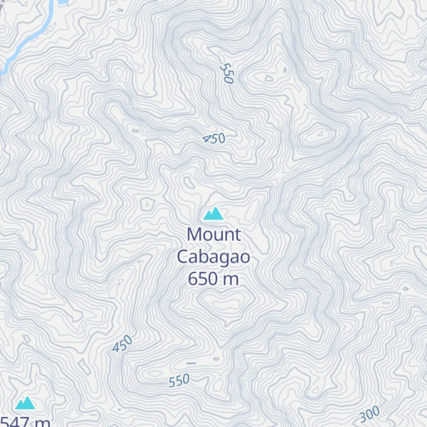 Map of Mount Cabagao