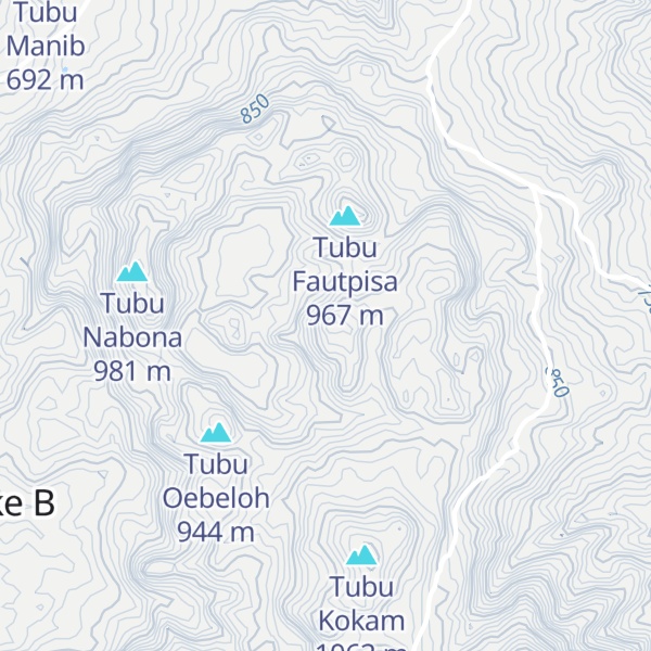 Map of Tubu Tapene