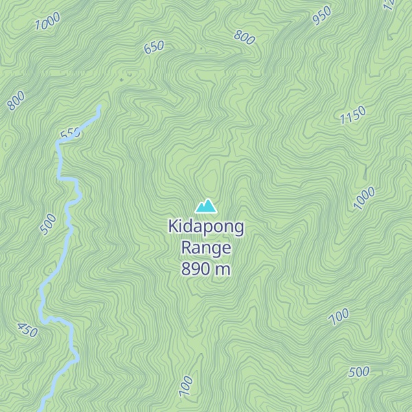 Map of Kidapong Range