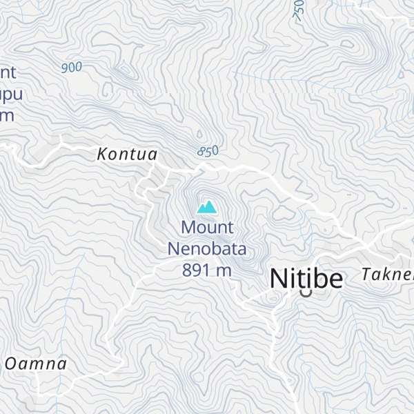 Map of Mount Nenobata