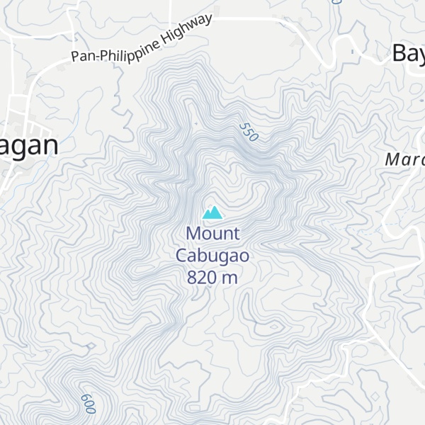 Map of Mount Cabugao