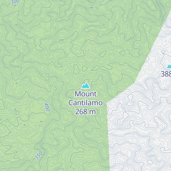 Map of Mount Cantilamo