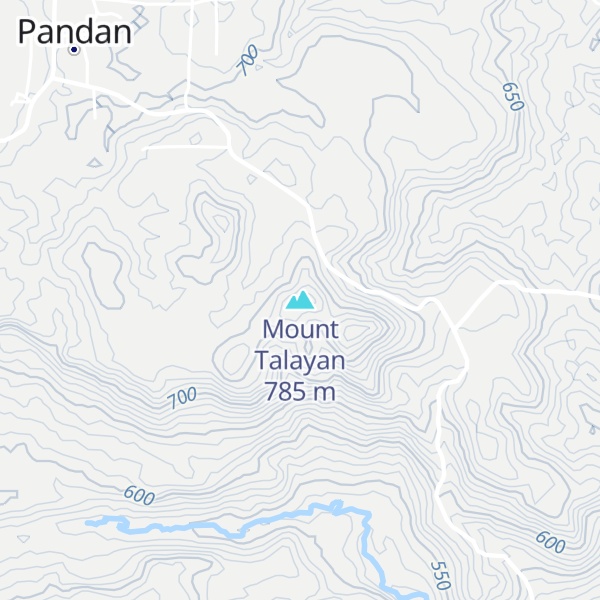 Map of Mount Talayan