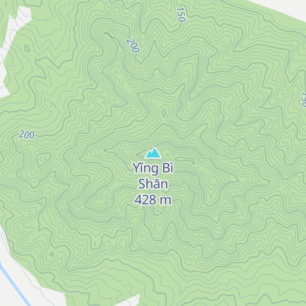 Map of Yǐng Bì Shān