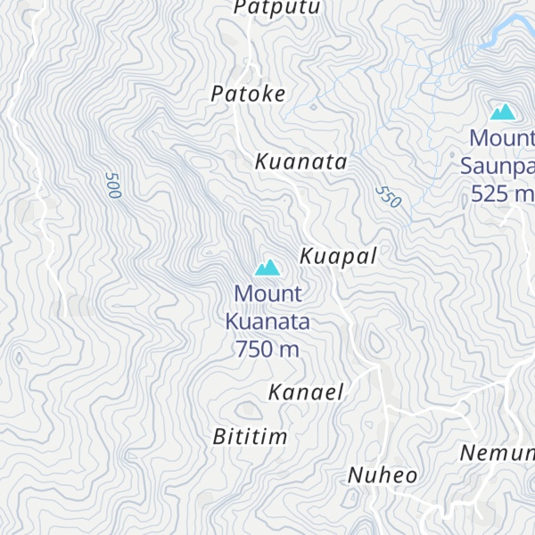 Map of Mount Kuanata