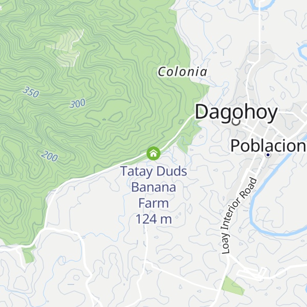 Map of Tatay Duds Banana Farm