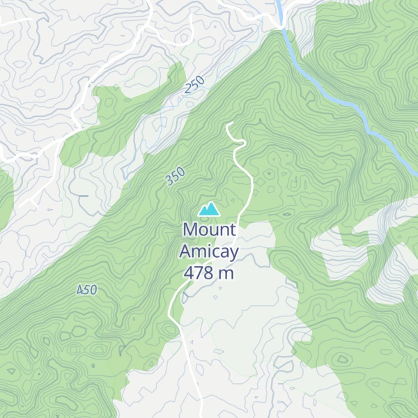 Map of Mount Amicay