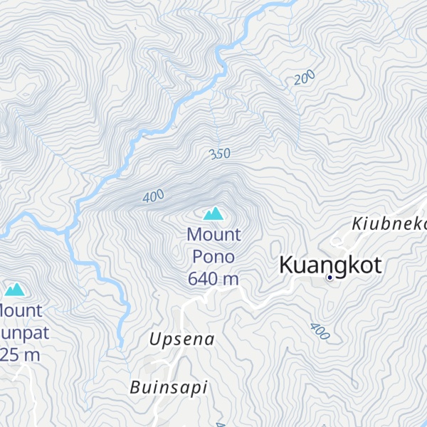 Map of Mount Pono