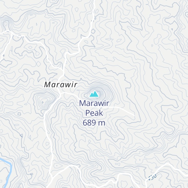 Map of Marawir Peak