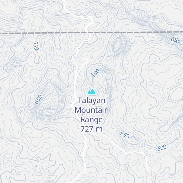 Map of Talayan Mountain Range