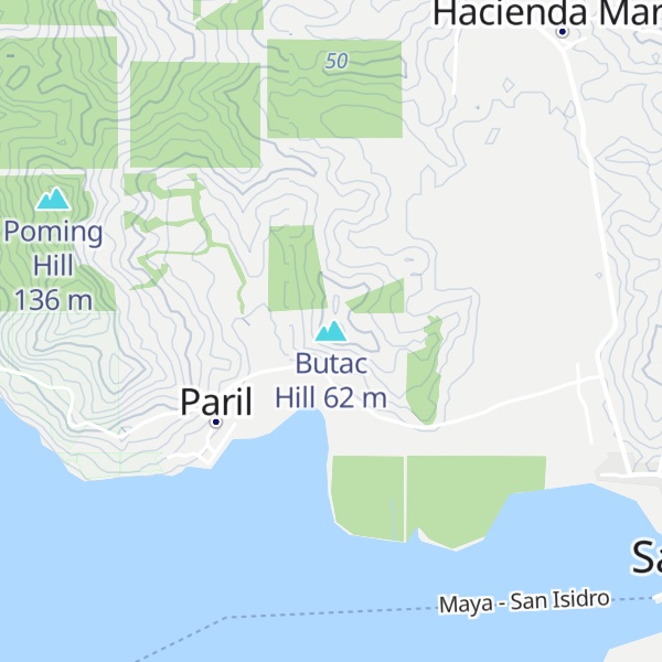 Map of Butac Hill