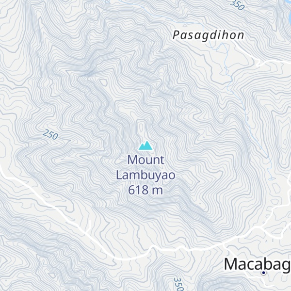 Map of Mount Lambuyao