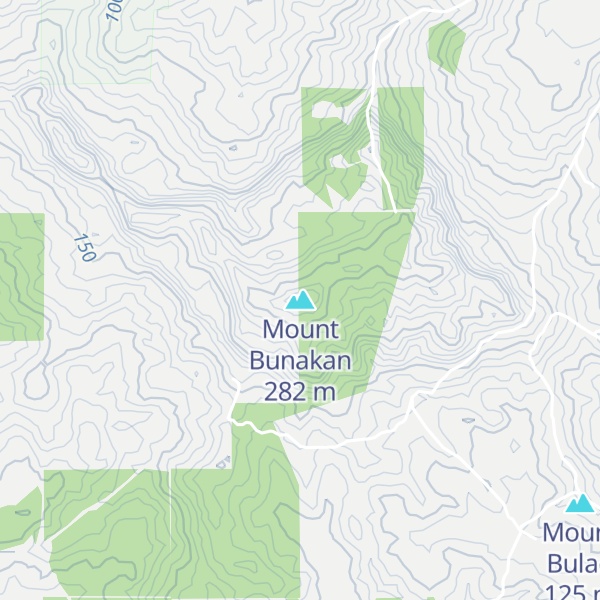 Map of Mount Bunakan