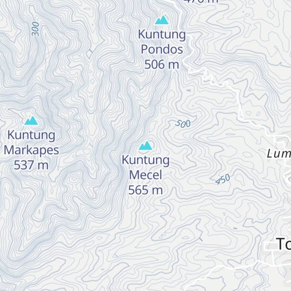 Map of Kuntung Mecel