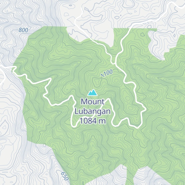 Map of Mount Lubangan
