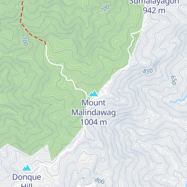 Map of Mount Malindawag