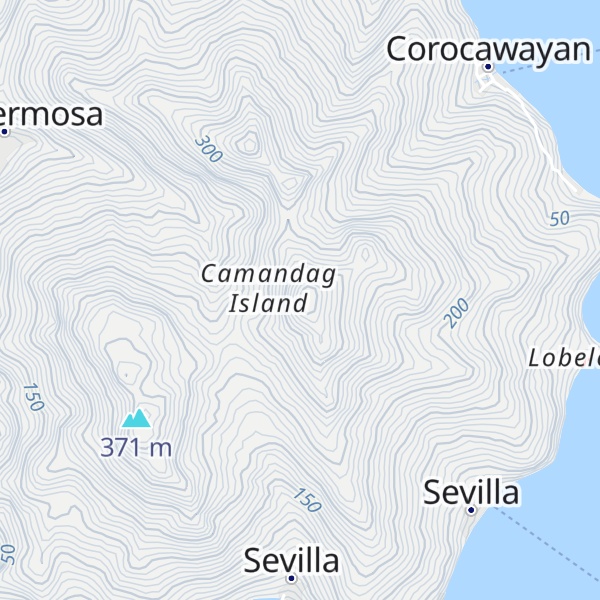 Map of Camandag