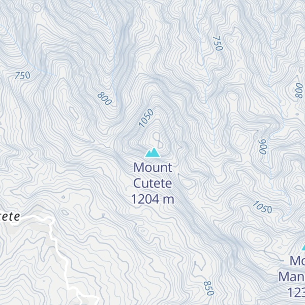 Map of Mount Cutete