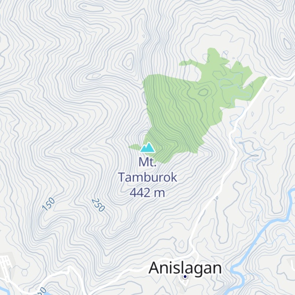 Map of Mt. Tamburok