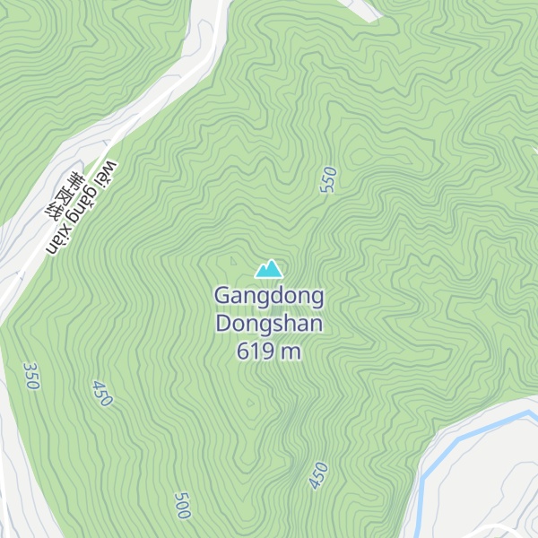 Map of Gangdong Dongshan