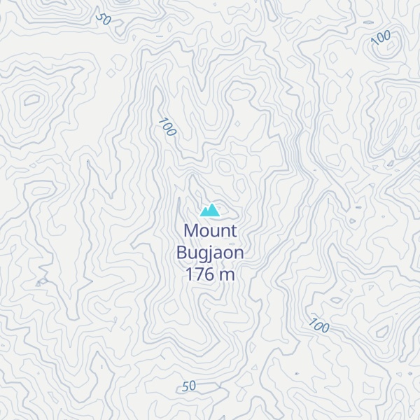 Map of Mount Bugjaon