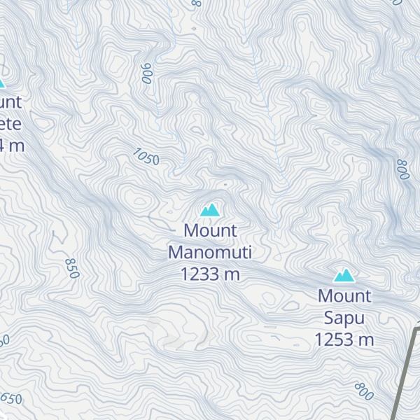 Map of Mount Manomuti