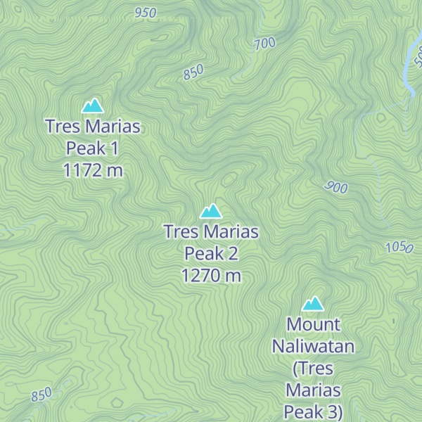 Map of Tres Marias Peak 2