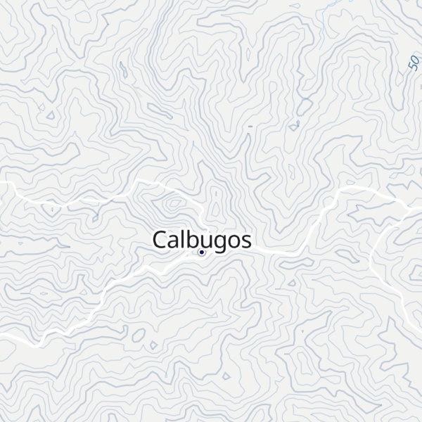 Map of Mount Calbugos