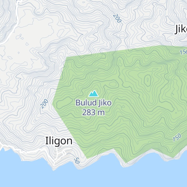 Map of Bulud Jiko